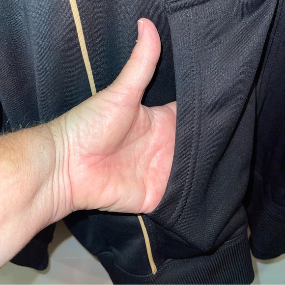 NFL New Orleans Saints Black & Gold Track Jacket Mens Size 2XL - Picture 6 of 7